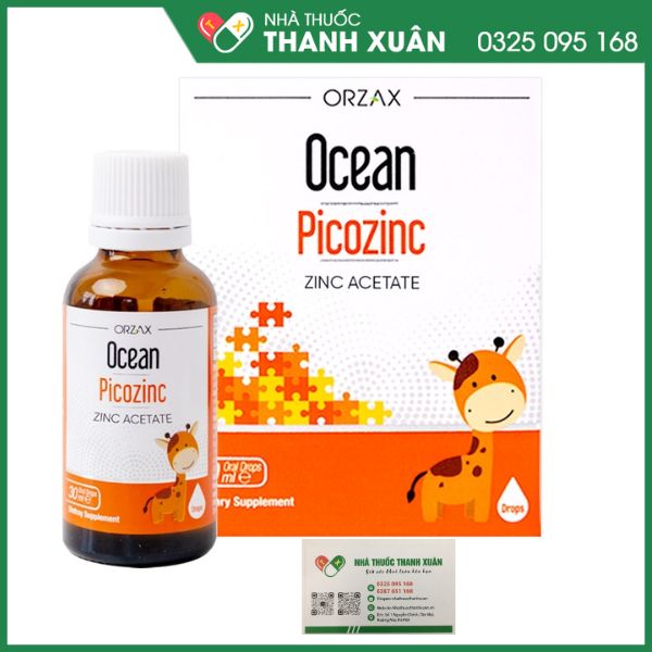 Ocean Picozinc giúp bổ sung Kẽm, hỗ trợ tăng sức đề kháng